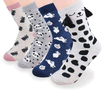 Custom Fashionable Cartoon jacquard Sock in Various Sizes and Designs