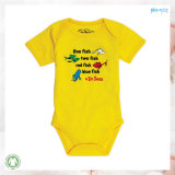 Yellow Color Baby Clothes Custom Size Baby Onesie