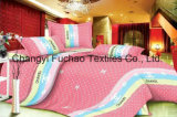 Poly/Cotton Bed Sheet Bedding Set for Hotel Use Full Size