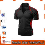 China Factory Fashion Dry-Fit Elastic Black Polo Tshirt for Men