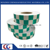 Green/White Grid Design Reflective Conspicuity Tape (C3500-G)