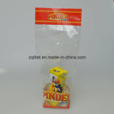 OPP Transparent Flat Bottom Square Plastic Bag with Hard Card/ BOPP Transparent Bag for Candy