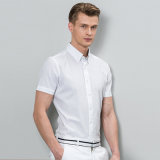Slim Fit Male Soplid Color Business Latest Shirt Designs for Men