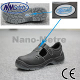 Nmsafety Black Cow Split Leather No Lace Safety Shoes