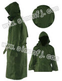 Men's Long Military Rain Coat (7002-3)