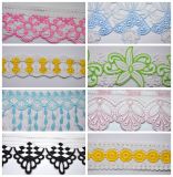 Chemical Milk Yarn Multiple Color Embroidery Lace for Accessories