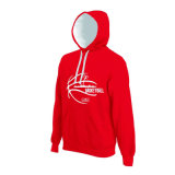Customize Red Pullover Sports Hoodie with Your Logo