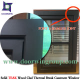 Solid Oak Wood Aluminum Awning/Casement Windows, Aluminium Window with Teak/Oak Wood Cladding