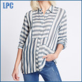 Modal Blend Striped 3/4 Sleeve Shirt