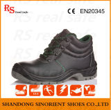 Smooth Leather Middle Cut Safety Shoes Work Shoes (SNF5249)