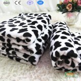 Black and White Leopard Coral Fleece Blankets