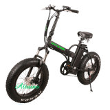 250W Brushless Motorized Men Beach Foldable Electric Bike with LCD Display