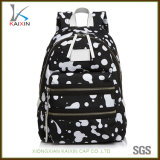 Custom Children Printing School Bag Laptop Backpack with Leather Patch