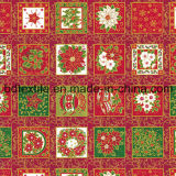 Christmas Golden Pattern Printing Cotton Fabrics to United States
