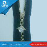 Brass Teeth Metal Zipper with Two-Way Oppen End