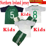 New 2016 2017 Northern Ireland Home and Away Children Soccer Jersey