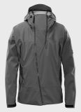Men′ S Grey Casual Windproof & Breathable Softshell Jacket with Hood