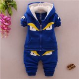 Ks1911 Winter Casual Thick Warm Kids Clothes Sports Suit