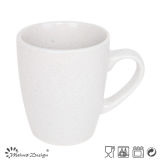 12oz Ceramic Mug Solid White Seesame Glaze Design