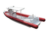 Aqualand 35feet 10.5m Fiberglass Rigid Inflatable Rescue Patrol /Rib Military Motor Boat (rib1050b)
