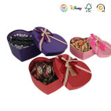 Heart Shape Paper Snacks Boxes with Bowknots