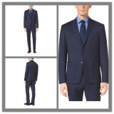 Made to Measure Merino Wool Fabric Slim Fit Navy Blue Formal Suit