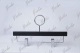 Close Loop, Pants, Trousers or Skirts Wooden Hanger Ylwd33512-Blks1 for Supermarket, Wholesaler with Shiny Chrome