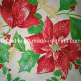 Flower Design for Table Cloth Polyester Mini Matt Printed Fabric