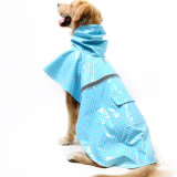 Rainproof Clothes for Large Dogs Husky Labrador Wave Point Raincoat