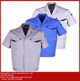 OEM 100% Cotton Workwear Uniforms Work Clothes with Short Sleeves (W325)