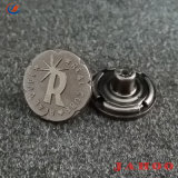 Manufacturer Custom Engrave 3D Name Logo Antique Copper Insert Metal Brass Denim Jeans Rivet Buttons