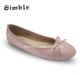 Women Lady Flat Heel Ballerina Shoes with Soft Insole