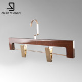 High Quality Wooden Pants Hanger with Clips