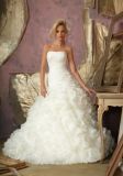 Strapless Layered Organza A-Line Wedding Dresses (WMA029)