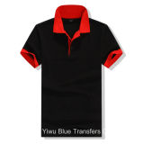Polo T-Shirts in Cotton in Contrast Color