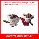 Christmas Decoration (ZY15Y172-1-2) Santa and Snowman Funny Christmas Socks