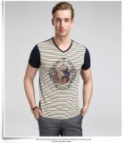 V-Neck China Supplier Factory Price Printed T Shirt for Men