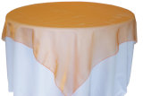 Square Wedding Party Organza Table Overlay Table Cloth