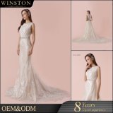 Latest Design Organza Factory Customized Luxury Embroidered Wedding Dress