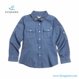 Fashion Simple and Easy Girls' Long Sleeve Denim Shirt by Fly Jeans