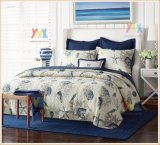Home Textile Bed Cover Customized Set Bedding of 3 Pieces with Pillows and Quilt Bedspread