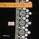 9cm Organza Lace Fabric, Circle Flowers Embroidery, Fashion Design Wedding Lace Supplies Hme884