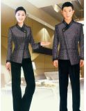 Demure Housekeeping Uniform for Hotel Hu-14