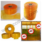 Ribbed Yellow PVC Strip Curtain for Food Industry