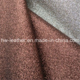 Hot Sell Glitter PU Leather for Wall Decoration Upholstery (HW-1294)