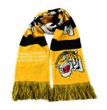 Soccer Scarf/ Fans' Scarf/ Knitted Scarf with Customized Logo