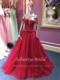 Aoliweiya latest Design Red Ball Gown Party Dress