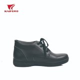 Black Leather Police Office Dress Shoes