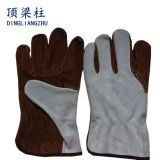 10.5 Inch Short Cow Split Leather Working Welding Gloves