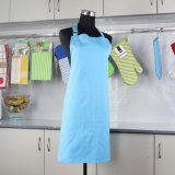 Factory Directly Supplier Sky Blue Color Promotion Kitchen Cooking High Quality Cotton Canvas Apron